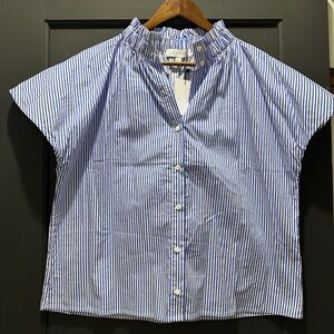 Sugarlips Blue and White Striped Blouse